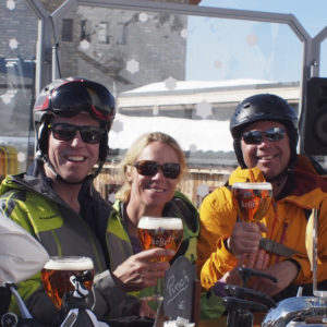 Group drinking beer